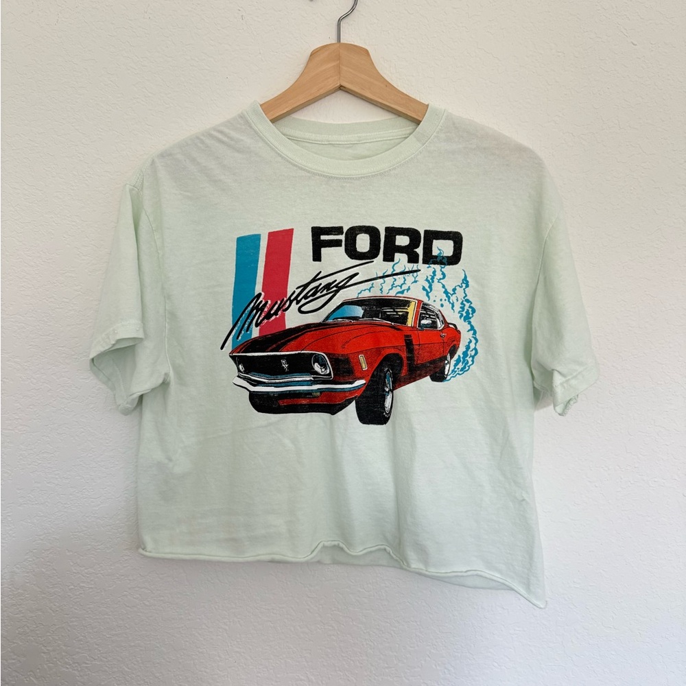 Ford Mustang Cropped Graphic T-Shirt